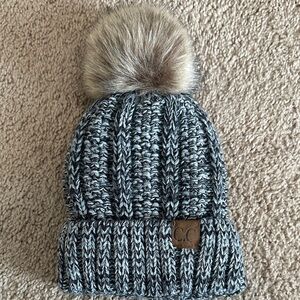 C.C. Beanie with Pom Pom